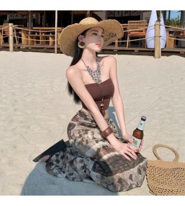 HSPN649100003 棕咖i夏日辣妹顯瘦性感泳衣東南亞海島高顏值超出片 