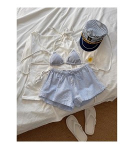 HSPN6415100001 顯瘦比基尼韓系風溫泉泳衣女度假風遮肉性感沙灘穿