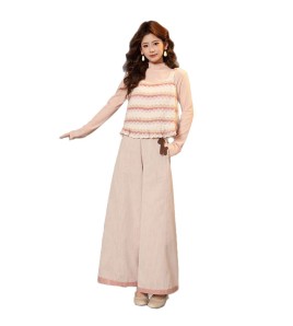 FCTP6416A100005 半高領長袖真兩件上衣早春疊穿打底衫