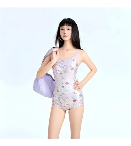 HCOM6417100003 競速游泳衣女款2025新款連體平角專業訓練游泳館專用高級感泡溫泉