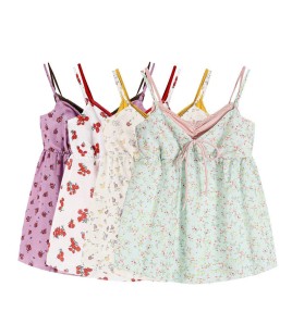 FCSE6424002 2026春休閒風減齡顯瘦碎花吊帶波點半身裙兩件女修身百搭套裝