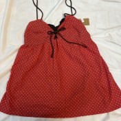 FCSE6424002 2026春休閒風減齡顯瘦碎花吊帶波點半身裙兩件女修身百搭套裝