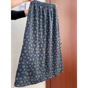 FCSE6424011 2026夏季小清新綠色V領鏤空吊帶背心碎花半身裙兩件套女顯瘦穿搭