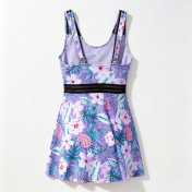 LYXN661701 High-waisted, conservative, slimming, cutout two-piece swimsuit