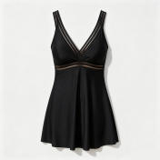 LYXN661701 High-waisted, conservative, slimming, cutout two-piece swimsuit