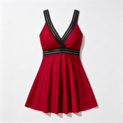 LYXN661701 High-waisted, conservative, slimming, cutout two-piece swimsuit
