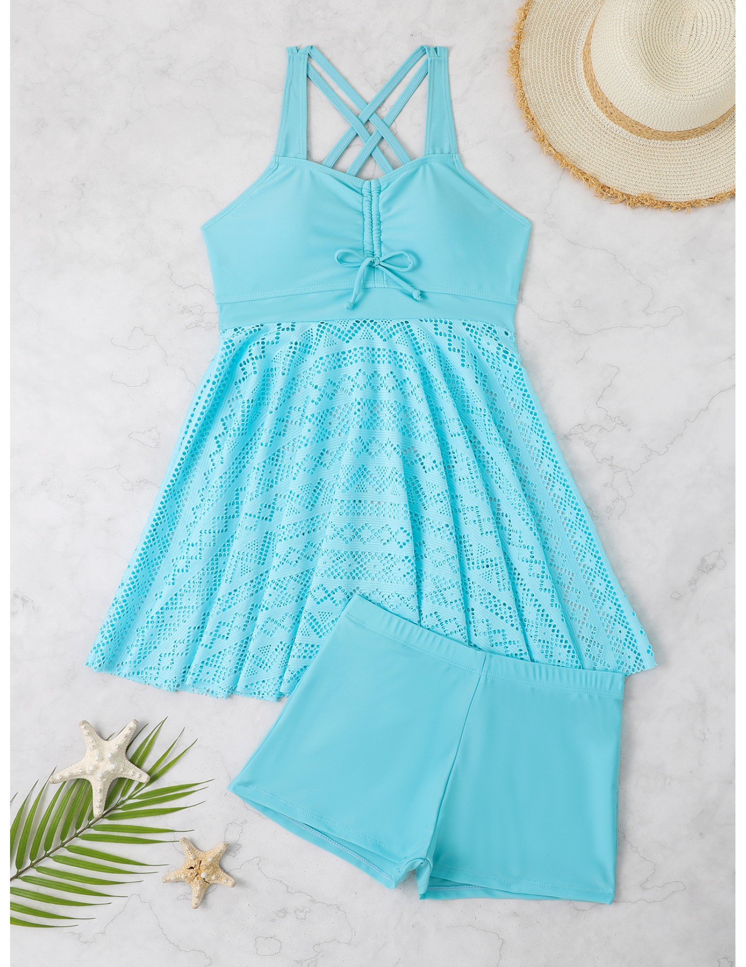 LYXN661702 New Style Skirt-Style Two-Piece Swimsuit for Women - Fashionable, Conservative, and Slimming