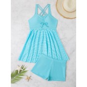 LYXN661702 New Style Skirt-Style Two-Piece Swimsuit for Women - Fashionable, Conservative, and Slimming