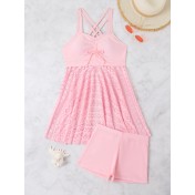 LYXN661702 New Style Skirt-Style Two-Piece Swimsuit for Women - Fashionable, Conservative, and Slimming
