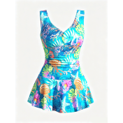 LYXN6628001 New Fashionable and Sexy Sleeveless Printed Beach Swimsuit for Women