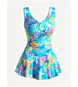 LYXN6628001 New Fashionable and Sexy Sleeveless Printed Beach Swimsuit for Women