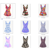 LYXN6628001 New Fashionable and Sexy Sleeveless Printed Beach Swimsuit for Women