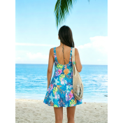 LYXN6628001 New Fashionable and Sexy Sleeveless Printed Beach Swimsuit for Women