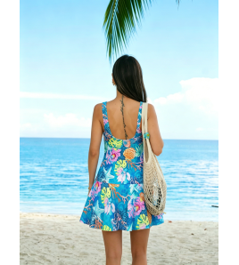 LYXN6628001 New Fashionable and Sexy Sleeveless Printed Beach Swimsuit for Women