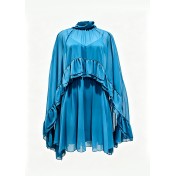 FCSE68030001 Elegant Chiffon Fashionable Inner Layer Camisole Cape Dress Two-Piece Set