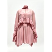 FCSE68030001 Elegant Chiffon Fashionable Inner Layer Camisole Cape Dress Two-Piece Set