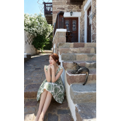 FCSE6806001 Summer New Women's Printed mini dress