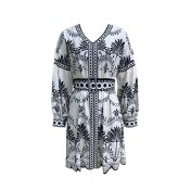 FCSE6903001 New Women's Fashion Printed Beach Loose Short Skirt