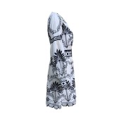 FCSE6903001 New Women's Fashion Printed Beach Loose Short Skirt