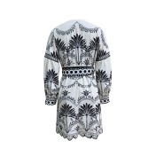 FCSE6903001 New Women's Fashion Printed Beach Loose Short Skirt