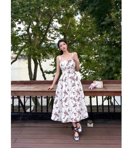 FCSE923001 New French Style with Straps, Slim Waist, Casual Travel Women's Wear