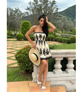 FCSE6924001 New Women's Retro-Style Printed Jumpsuit/Bracket-Length Vacation Jumpsuit/Shorts