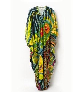 FCSE61011002 Four-way stretch quick-drying beach cover-up with knitted front for vacation bikini top
