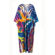 FCSE61011002 Four-way stretch quick-drying beach cover-up with knitted front for vacation bikini top