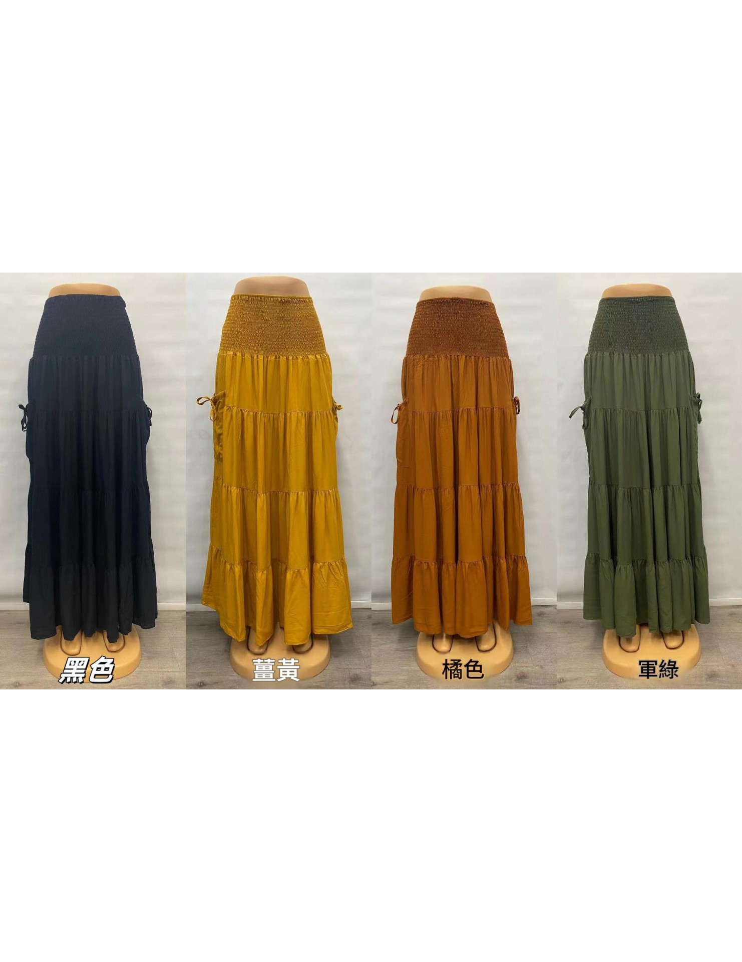 FCSE61011003 Solid Color People Cotton Beach Dress Women Seaside Vacation Long Cake Dress Bikini Cover Cover Skirt