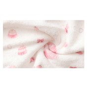LPLT61027001 Soft and Comfortable Flannel Long-Sleeve Pajama Set with Cute Pom-Pom Print