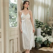 LPLT61027002 Velvet Pajamas with Lace Waist Belt, Padded Bra, Camisole, Hooded Robe, Home Set