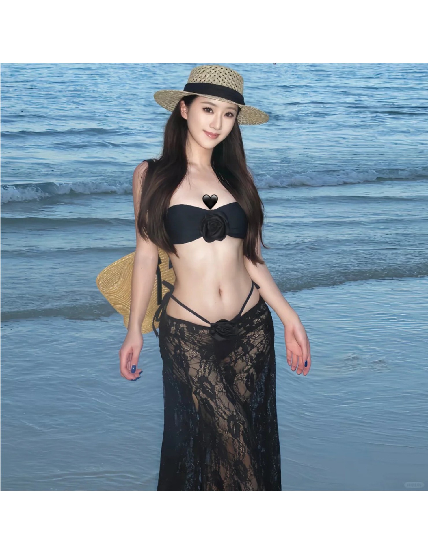 LHN26016 LYCKA 三件套泳裝